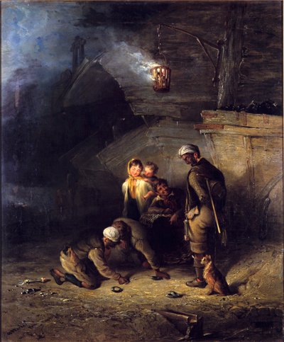 Pitmen Playing at Quoits by Henry Perlee Parker