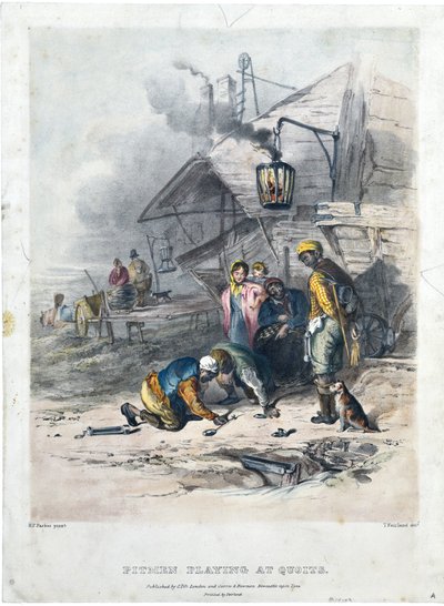 Pitmen Playing at Quoits, c.1837 by Henry Perlee Parker