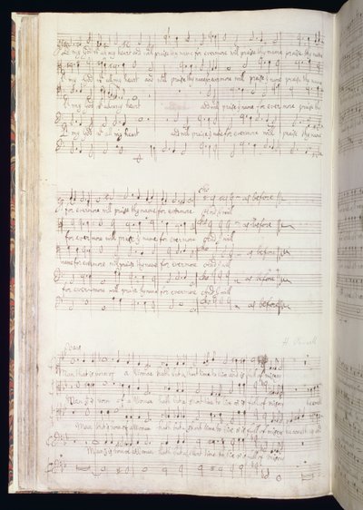 Man that is Born of Woman, Page from a Volume of English Anthems Composed and Written by Henry Purcell by Henry Purcell