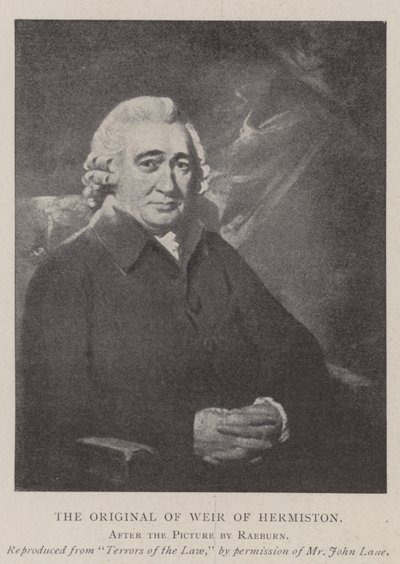 The Original of Weir of Hermiston by Henry Raeburn
