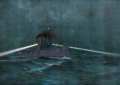 The Enforcement of the Neutrality Laws with Spain, The Cruiser Montgomery and the Gun-Boat Annapolis Patrolling Cuban Waters in Search of a Filibustering Schooner by Henry Reuterdahl