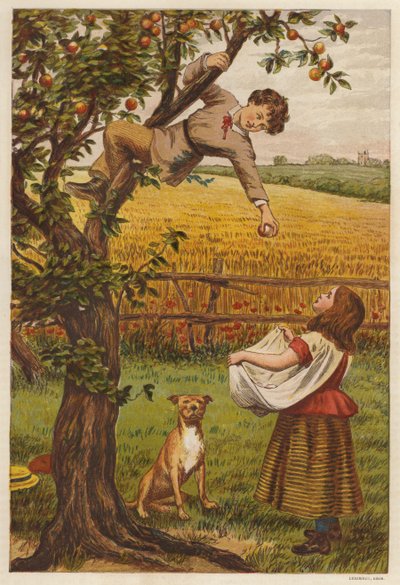 Picking apples by Henry Robert Robertson