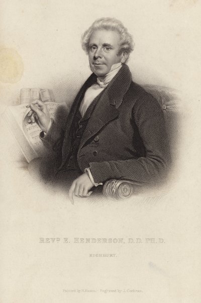 Reverend Ebenezer Henderson by Henry Room