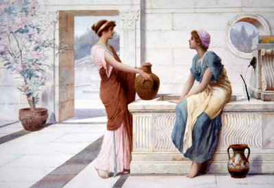 Gossip, c.1895 by Henry Ryland