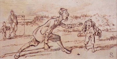 Shouting at the Caddie by Henry Sandercock