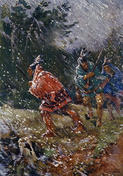 Hunting in Hard Weather by Henry Sandham
