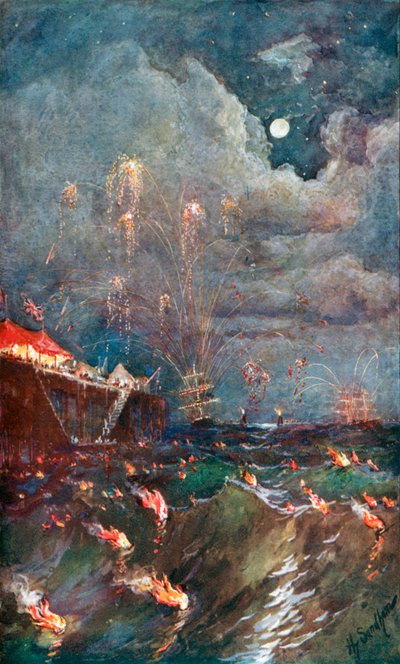 The Illumination of the Surf at Madras by Henry Sandham