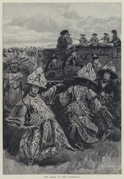The dance of the Burkhans by Henry Sandham