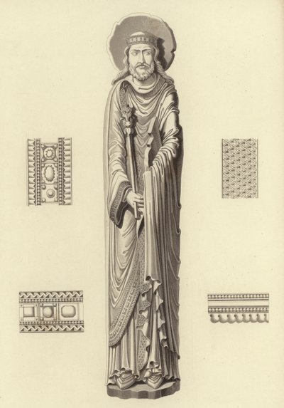 Clovis I, from the Church of Notre Dame De Corbeil by Henry Shaw