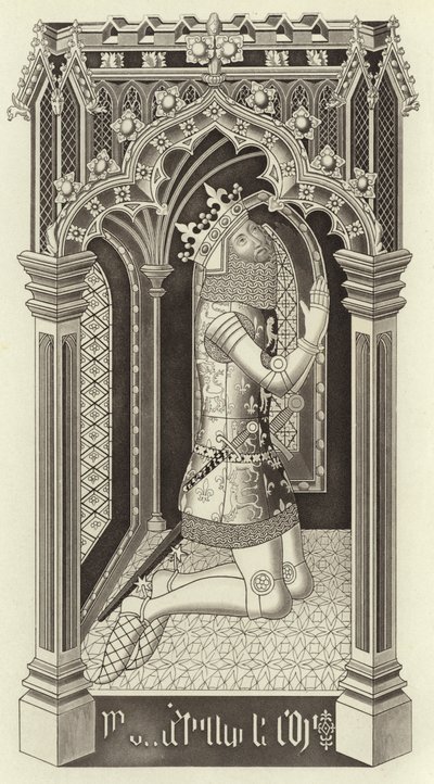 Edward III, from St Stephen’s Chapel, Westminster by Henry Shaw