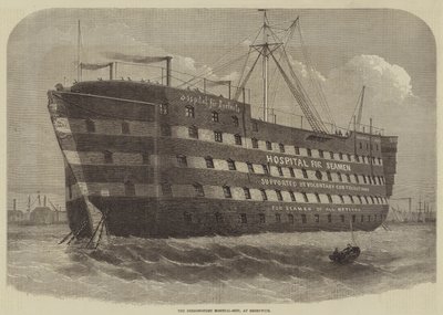 The Dreadnought Hospital-Ship, at Greenwich by Henry Spernon Tozer