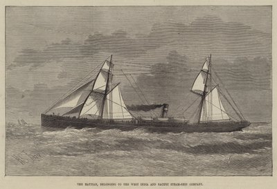 The Haytian, belonging to the West India and Pacific Steam-Ship Company by Henry Spernon Tozer