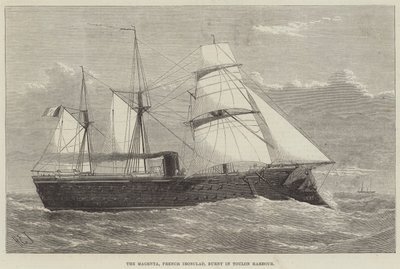 The Magenta, French Ironclad, Burnt in Toulon Harbour by Henry Spernon Tozer
