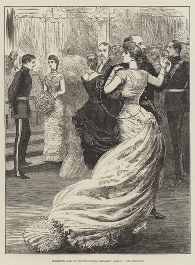 Regimental Ball of the Honourable Artillery Company by Henry Stephen Ludlow