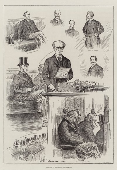 Sketches in the House of Commons by Henry Stephen Ludlow