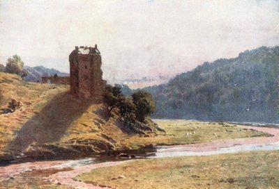 Neidpah Castle, Peeblesshire by Henry Sutton Palmer