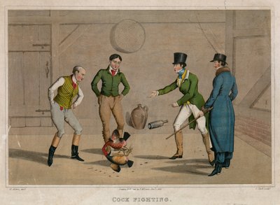 Cock Fighting by Henry Thomas Alken
