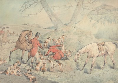 Foxhunting: Gone to Ground by Henry Thomas Alken