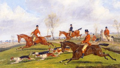 Hunting Scene by Henry Thomas Alken