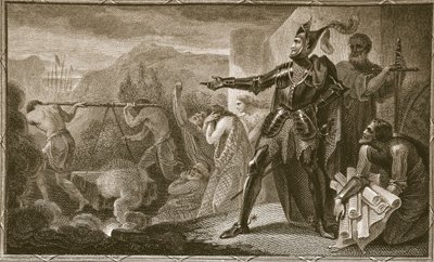 Edward I Removing the Stone from Scone, Engraved by Neagle, Illustration from David Hume