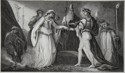 Marriage of Henry the First, engraved by Delatre, illustration from David Hume