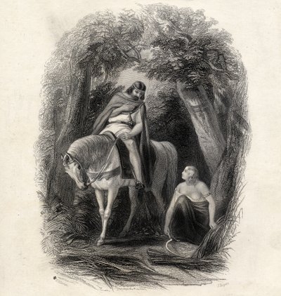 King Cormac and the Fair Eithne, engraved by J.Rogers, from 