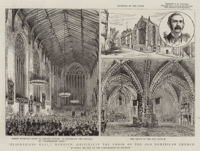 Blackfriars Hall, Norwich, originally the Choir of the Old Dominican Church by Henry William Brewer