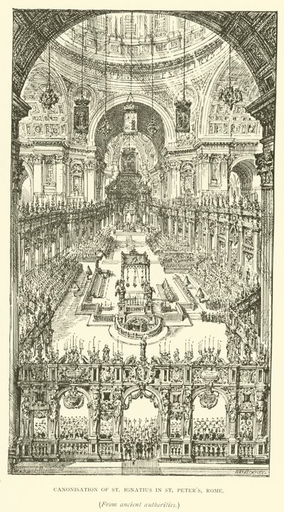 Canonisation of St Ignatius in St Peter