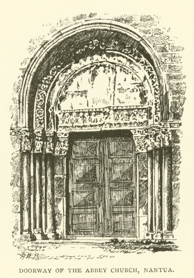 Doorway of the Abbey Church, Nantua by Henry William Brewer