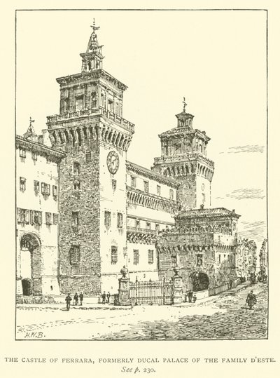 The Castle of Ferrara, formerly Ducal Palace of the Family D