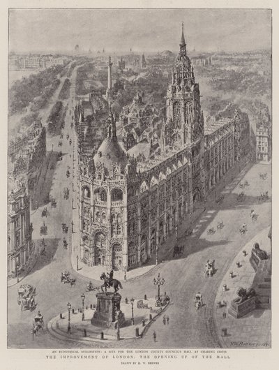 The Improvement of London, the Opening up of the Mall by Henry William Brewer