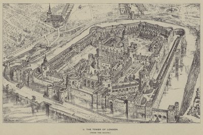 The Tower of London, from the South by Henry William Brewer