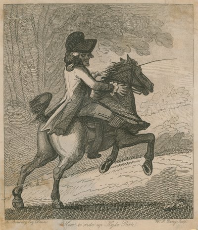 How to Ride Up Hyde Park by Henry William Bunbury