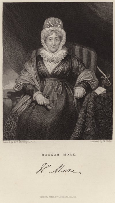 Portrait of Hannah More by Henry William Pickersgill