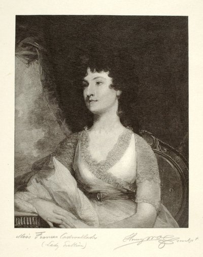 Miss Frances Cadwalader (Lady Erskine) by Henry Wolf