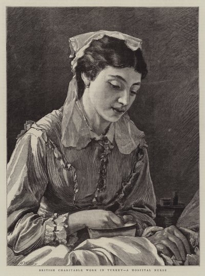 British Charitable Work in Turkey, a Hospital Nurse by Henry Woods