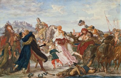 Hetman Koniecpolski Liberating Prisoners from the Tartars in 1624 by Henryk Hipolit Rodakowski