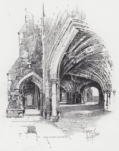 Arches of Crypt by Herbert (after) Railton