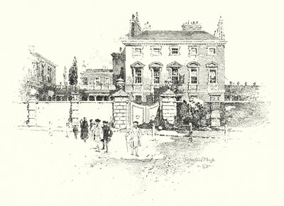 Chesterfield House, London, in 1790 by Herbert (after) Railton
