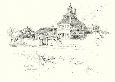 Elral Hall, near Lichfield by Herbert (after) Railton