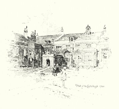 Hall at the Charterhouse, London by Herbert (after) Railton