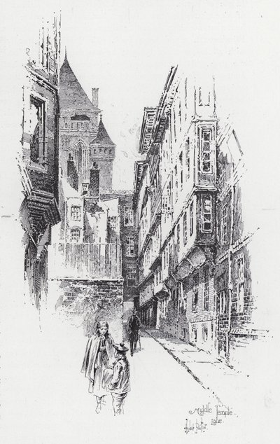 Middle Temple Lane by Herbert (after) Railton