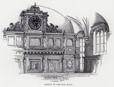 Screen in the Old Hall by Herbert (after) Railton