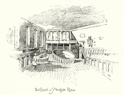 The Chapel, Newgate Prison, London by Herbert (after) Railton