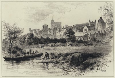 Windsor Castle from the Berkshire Shore by Herbert (after) Railton