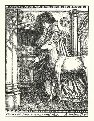 The White Doe of Rylston (engraving) by Herbert Cole