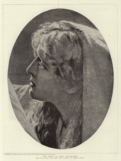 The Head of Mary Magdalene by Herbert Gustave Schmalz