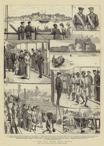 On the Way Home from Egypt by Herbert Johnson