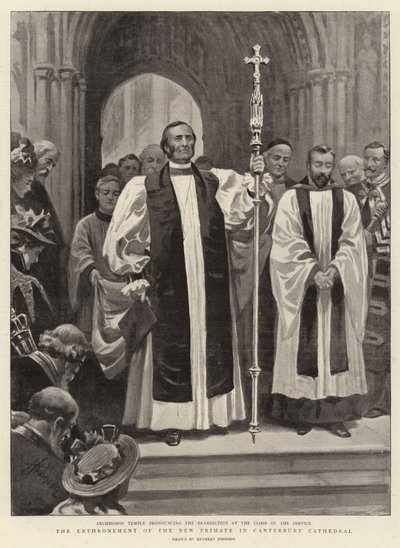 The Enthronement of the New Primate in Canterbury Cathedral by Herbert Johnson