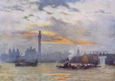 Sunrise at Lambeth by Herbert Menzies (after) Marshall